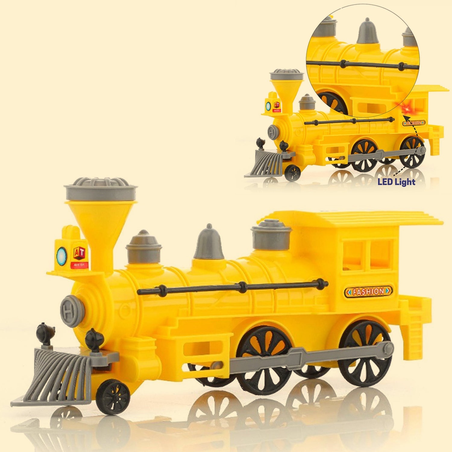 Pull and Go Train with Light Plastic String Pull Back Train Pull and Go Train with Light Plastic String Pull Back Train